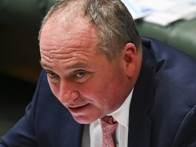 CANBERRA, AUSTRALIA - NewsWire Photos JUNE 24 2021: Deputy Prime Minister of Australia Barnaby Joyce during Question Time at Parliament House in Canberra. Picture: NCA NewsWire / Martin Ollman