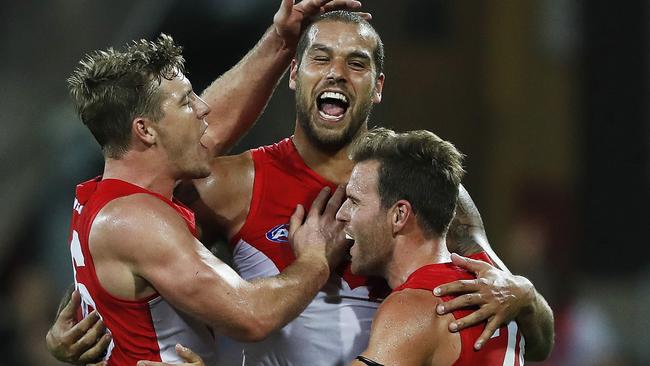 Sydney superstar Lance Franklin has started the season strongly. Picture: Phil Hillyard