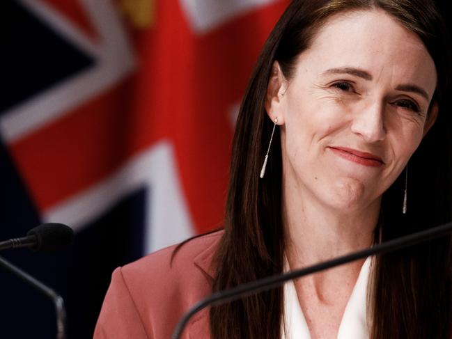 Jacinda Ardern has announced NZ’s reopening plan. Picture: Getty