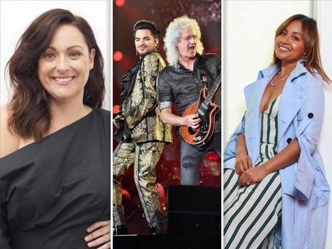 Queen and Adam Lambert, k.d. lang and Alice Cooper are among the international artists who will join with dozens of Australian stars for the Fire Fight Australia concert on February 16. The first line-up announced on Monday confirms performances by Amy Shark, Baker Boy, Conrad Sewell, Daryl Braithwaite, Delta Goodrem, Grinspoon, Guy Sebastian, Hilltop Hoods, Icehouse, Illy, Jessica Mauboy, John Farnham, Lee Kernaghan, Olivia Newton-John, Peking Duk, Pete Murray, Tina Arena and William Barton.