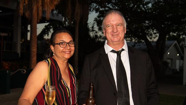 Justine Mayo and Wayne Harrison at the Great Humpty Ball Darwin 2024. Picture: Pema Tamang Pakhrin