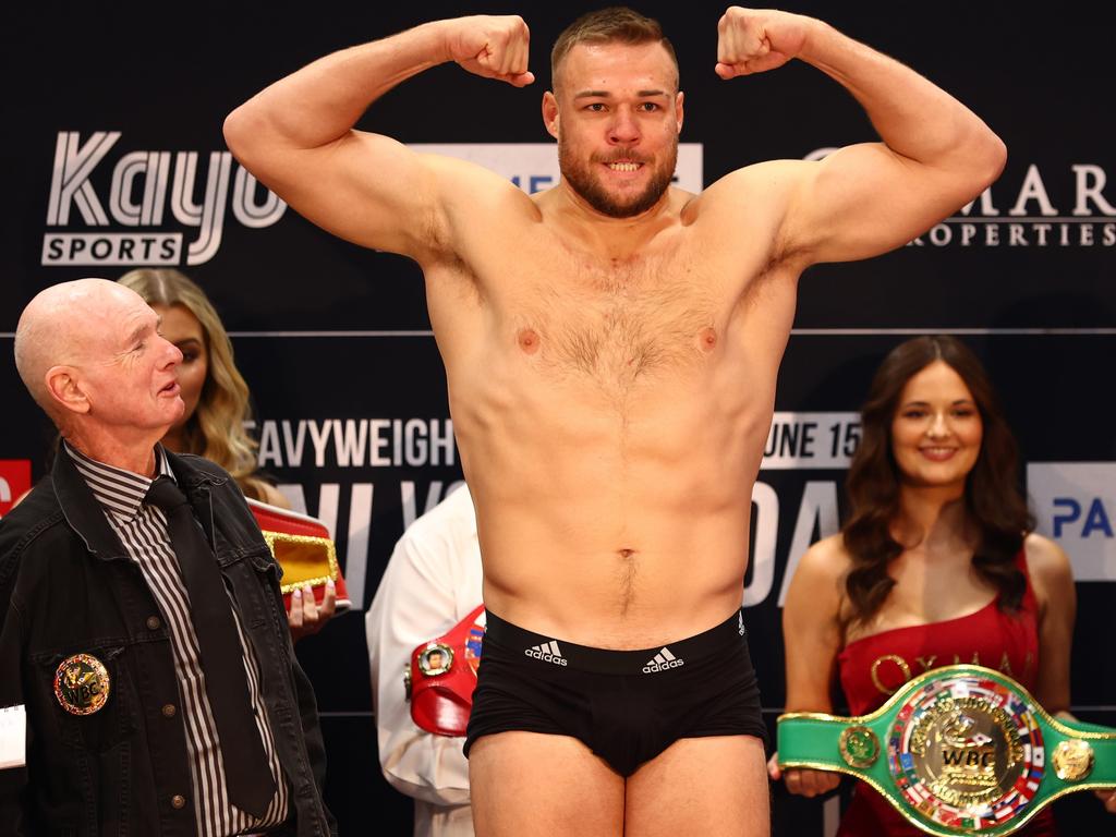 Goodall battled a chest infection before the fight. Picture: Chris Hyde/Getty Images