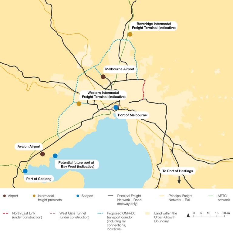 Outer metropolitan ring road planned to reduce traffic in Melbourne’s