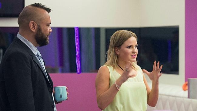 Big Brother's Nathan and Boog. Picture: Channel 9