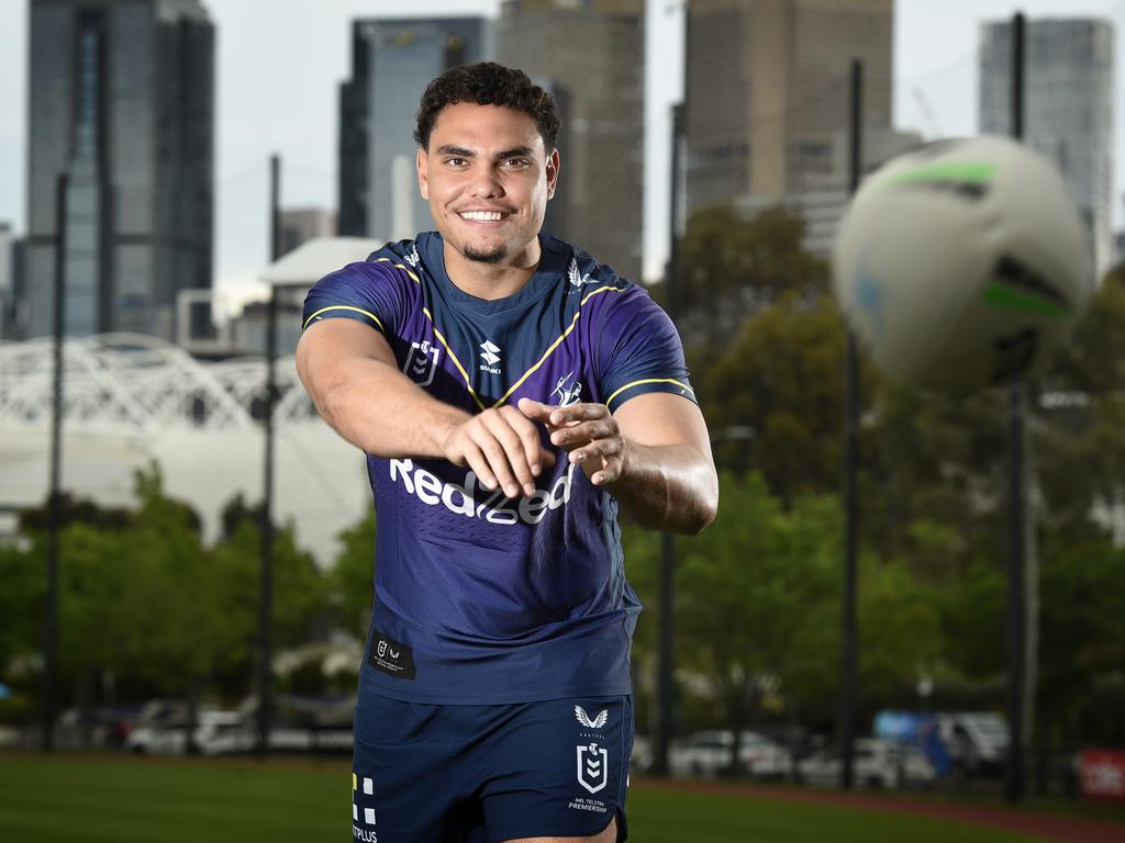 New Melbourne Storm singing Xavier Coates has impressed his coach. Picture: Andrew Henshaw