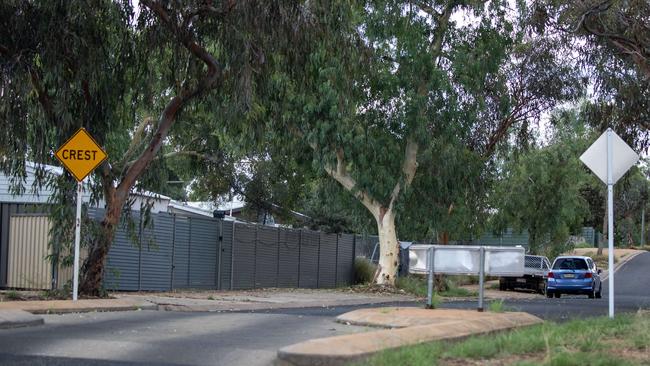 The street in Alice Springs where a mother and her two-month-old babywere allegedly assaulted by home intruders on Wednesday.