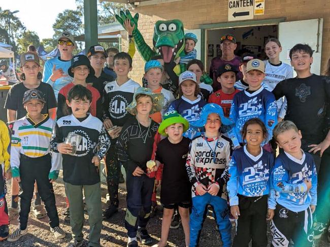 All the Territory riders together ahead of round 3 of Track Attack at Knox BMX Club. Picture: Facebook