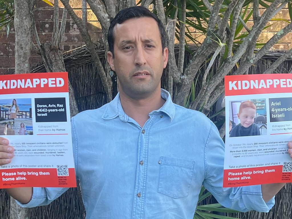 Avi has printed 10,000 ‘kidnapped’ posters and plastered the around Sydney. Picture: Supplied