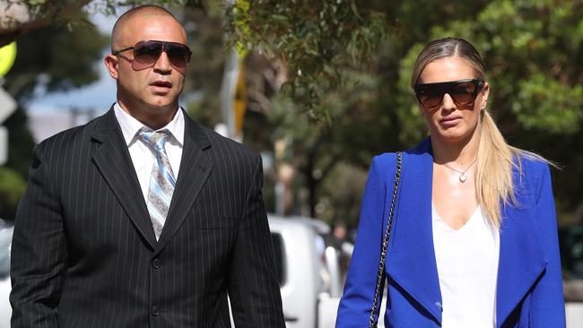 Lawyer Adam Houda and Eagle. Picture: David Swift