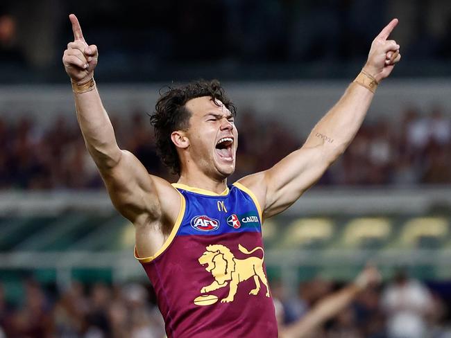 Cameron Rayner was one of Brisbane’s matchwinners. Picture: Michael Willson/AFL Photos via Getty Images