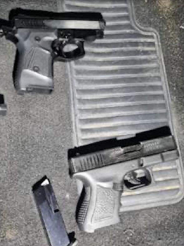 Queensland Police seized just under $2 million of cash, guns and weapons at Ashmore on September 29, 2020. Photo: Queensland Police.