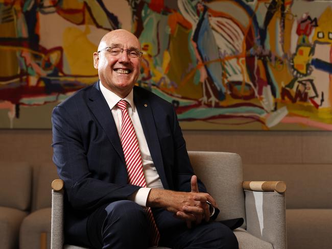 Former University of Western Sydney Vice Chancellor Barney Glover, at their Parramatta South Campus. Picture: Jonathan Ng