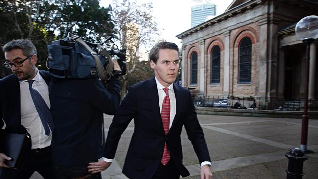 30/5/16 Oliver Curtis leaving court after he was found guilty in the Supreme court of NSW Thursday the 2nd of June. Adam Yip/ The Daily Telegraph