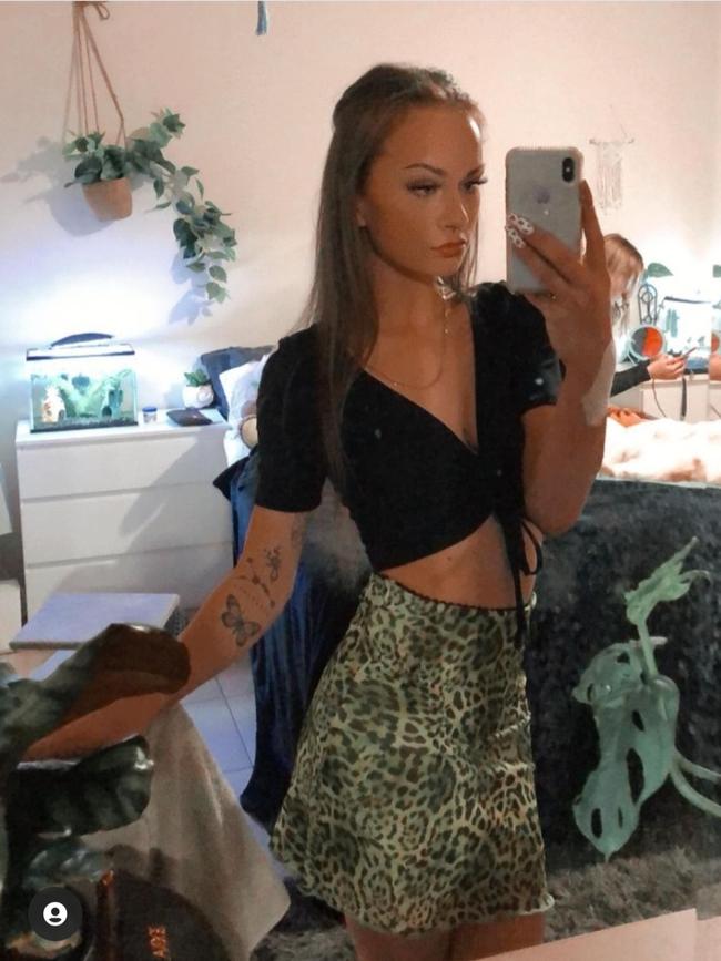 Caitlyn Kear pleaded guilty to multiple counts, including assaulting police in the Adelaide Magistrates Court. Picture: Instagram