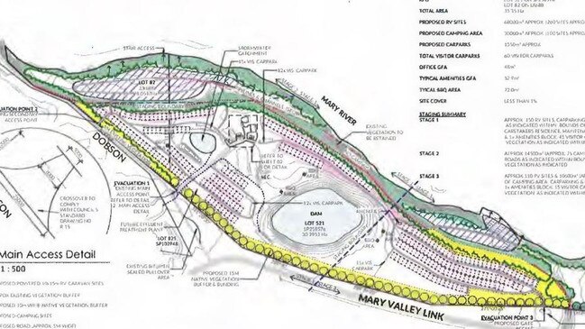 The initial application lodged in January 2022 unveiled plans to turn land at Amamoor into a 350-site tourist park. It was rejected by Gympie regional Council’s Planning Department in March 2024.