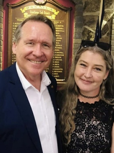 Ipswich West MP Jim Madden and his then girlfriend Sarah Grist. Picture: Sarah Grist