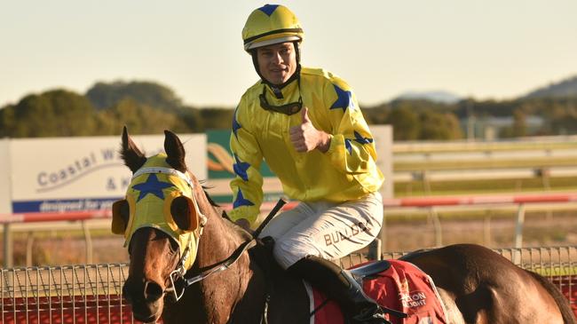 Jockey Aaron Bullock looks set for a good day at Scone.