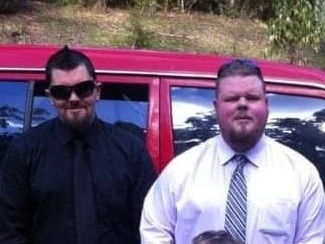 Mark Walters, left, and shooting victim Chris Walters. Picture: Supplied