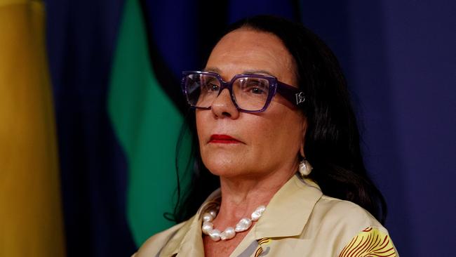 Indigenous Australians Minister Linda Burney in Sydney on Thursday. Picture: NewsWire / Nikki Short