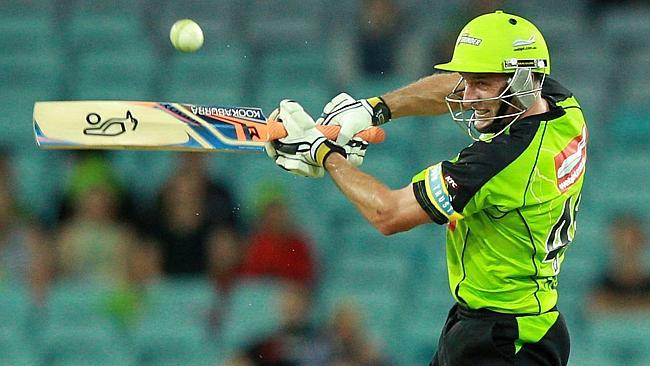 Sydney Thunder captain Michael Hussey hopes to begin 2014 with a Big Bash League win over the Melbourne Stars. Picture: Matt Blyth/Getty Images.