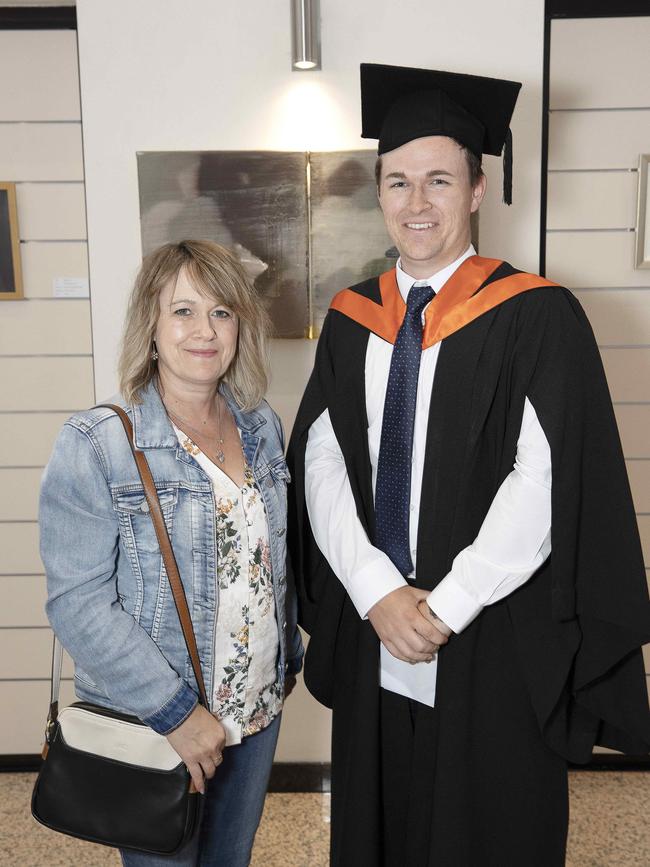 UTAS graduations at Hobart, Selina and Nathan Percey. Picture Chris Kidd