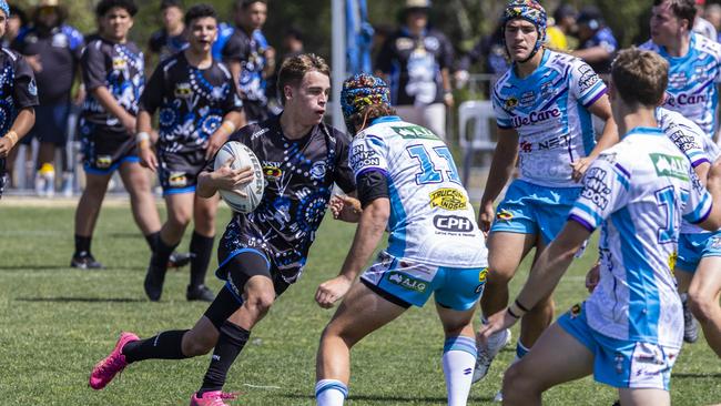 U15s boys Koori Knockout grand final, Mindaribba Warriors vs Campbelltown Ghosts. Picture: Andrea Francolini