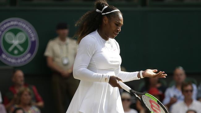 Serena Williams was her own worst enemy. Picture: AP