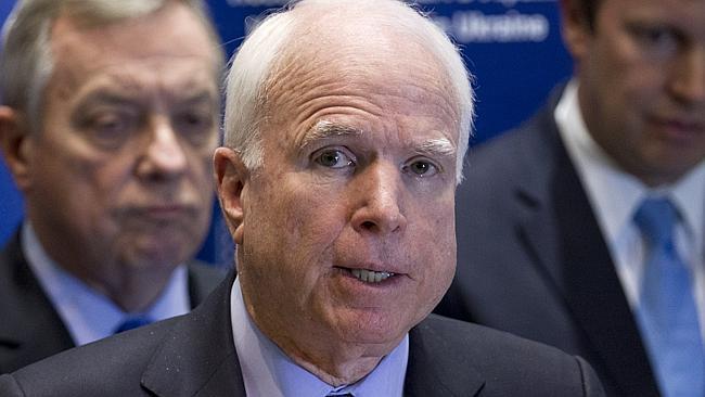 “I guess my spring break in Siberia is off,” said US Senator John McCain as tensions rise