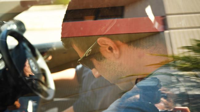 Alleged hit and run driver Emmanouil Kampouris, 22, leaves Darwin Local Court on Friday