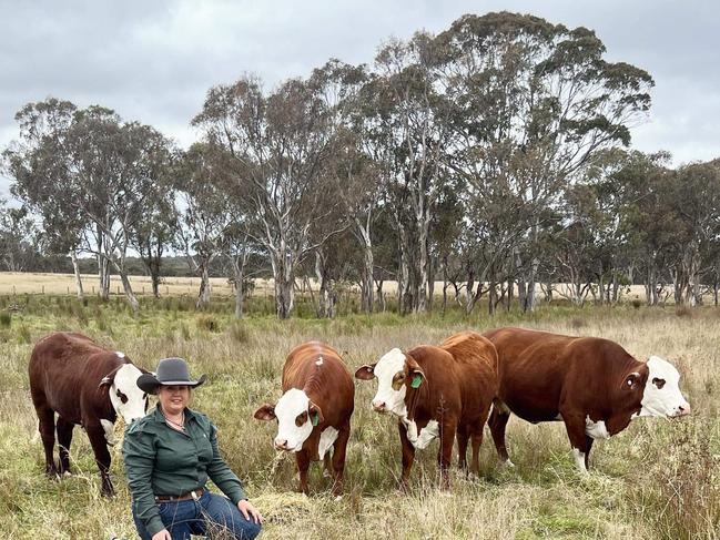 Stanthorpe cattle farmer Shannon Elton is on her way to building a Braford stud empire. Photo: Contributed