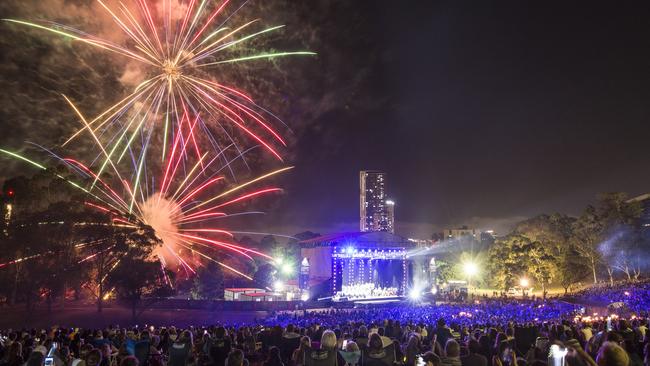 The Sydney Symphony Under The Stars attracts huge crowds to Parramatta Park. Picture: Jamie Williams