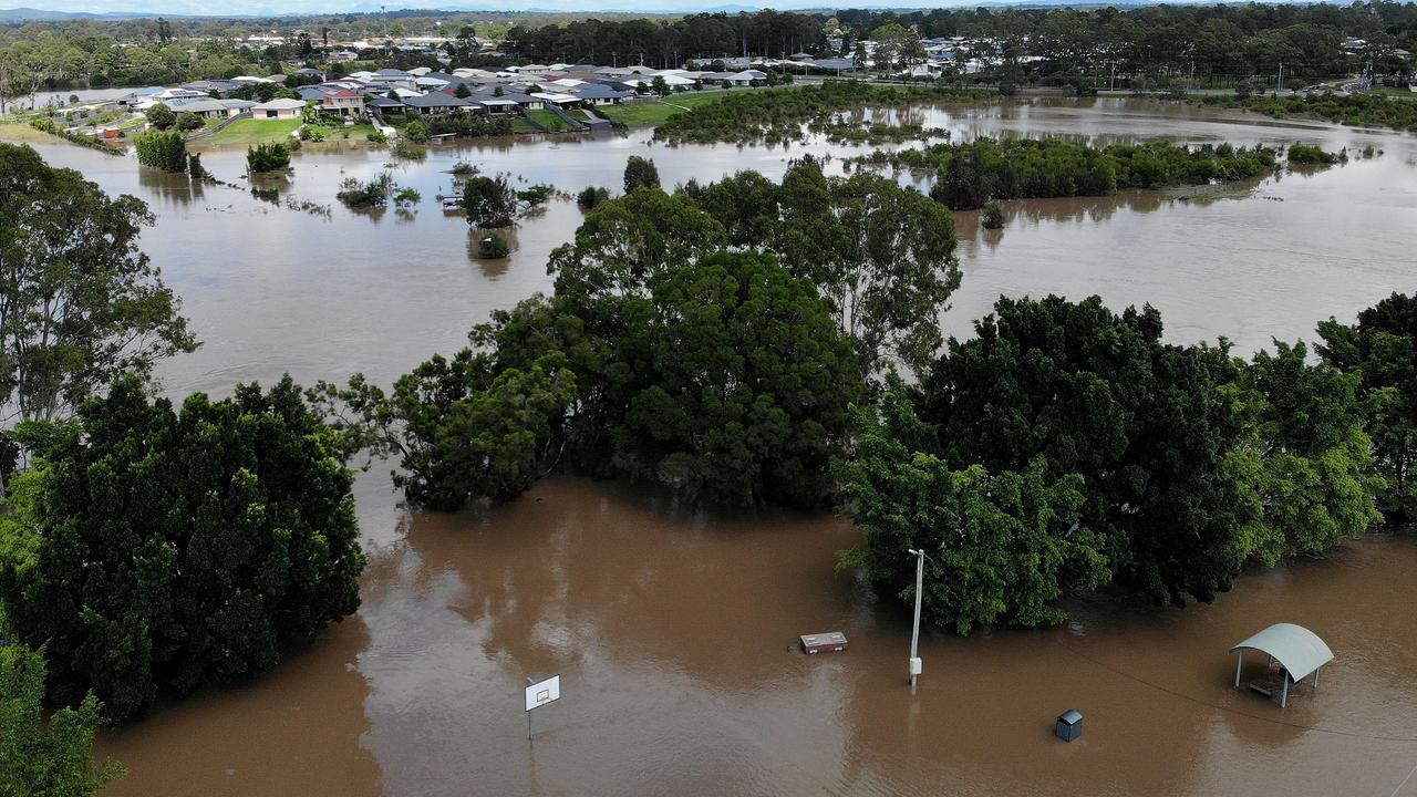 Flooding around Federation Reserve in Bethania. Picture: Adam Head