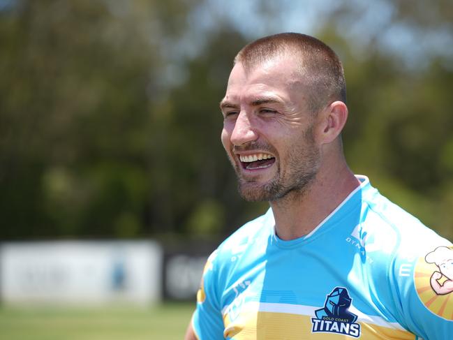 Gold Coast Titans player Kieran Foran on field at Parkwood. Photo – Supplied