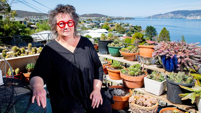 Long Covid sufferer and small business owner Jill Saunders at her home in Lindisfarne. Picture: Linda Higginson