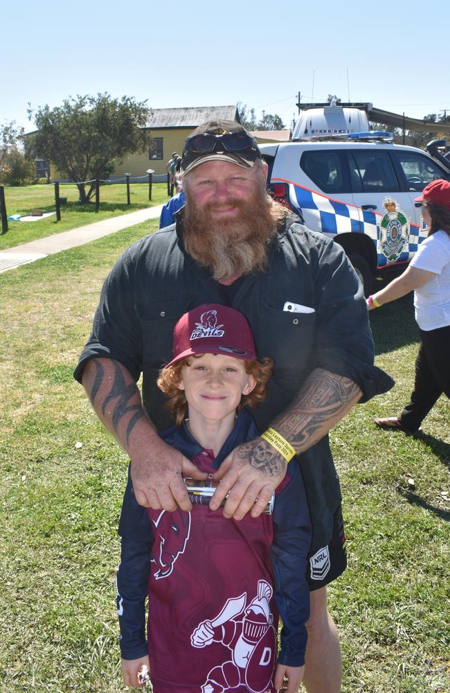 Curtis and Declan Matthews from Dalby at the Leyburn Sprints, August 17, 2024. (Photo: NRM)