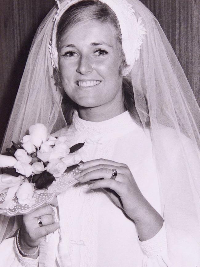 (Lyn) Dawson in on her wedding day.