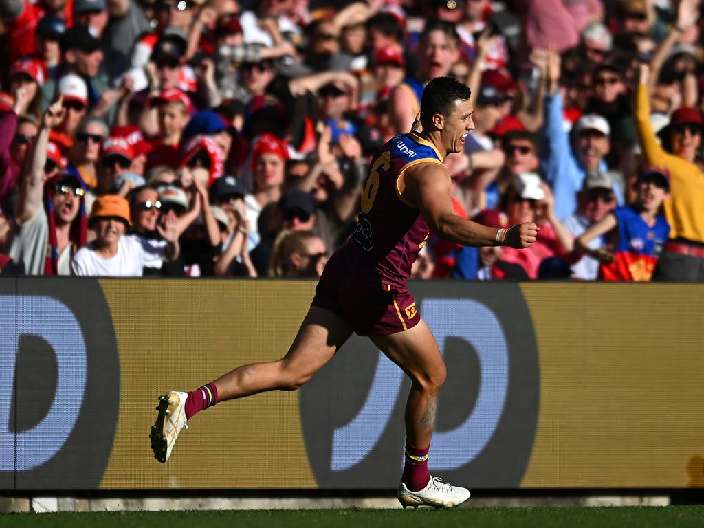 Hugh McCluggage kicked two incredible goals on Sunday. Picture: Albert Perez/Getty Images.