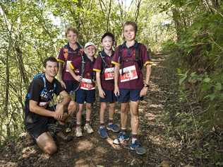 Representing TACAPS on the Milne Bay Military Challenge (from left) Andrew Christian, Campbell McIntyre, Ethan OMeara, Tom Sanson and Toby ONeill, Sunday, March 18, 2018. Picture: Kevin Farmer