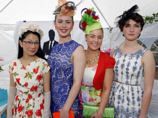 Aimee Butler, left, of Bothwell, Loise Butler, of Rosny, Mariel Butterworth, of Glenorchy, and Amanda Devlan, of Hobart.