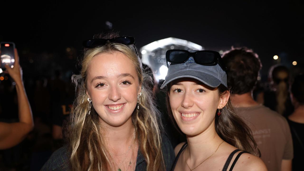 Alyssa Livotto and Sophie Livotto at the Lookout Festival 2024 at Broadwater Parklands for Gold Coast at Large. Picture: Portia Large