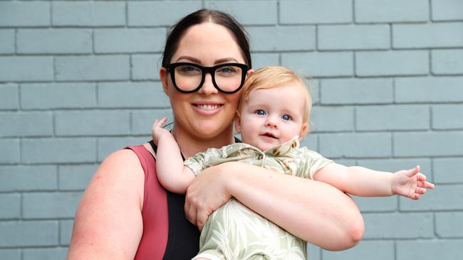 Cooroy woman Renee Butler, with six-month-old Tully, says her midwives were overworked and overstressed. Picture: Lachie Millard