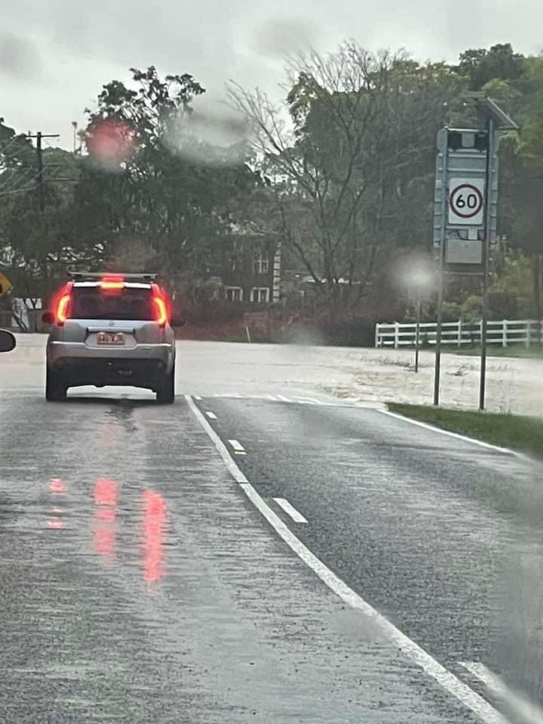 Angela Van Hood Jackson shares photos of flooding on Old Coach Rd in Reedy Creek. Photo: Facebook/ Angela Van Hood Jackson