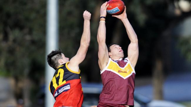 Billy Barden in action for Lower Plenty.