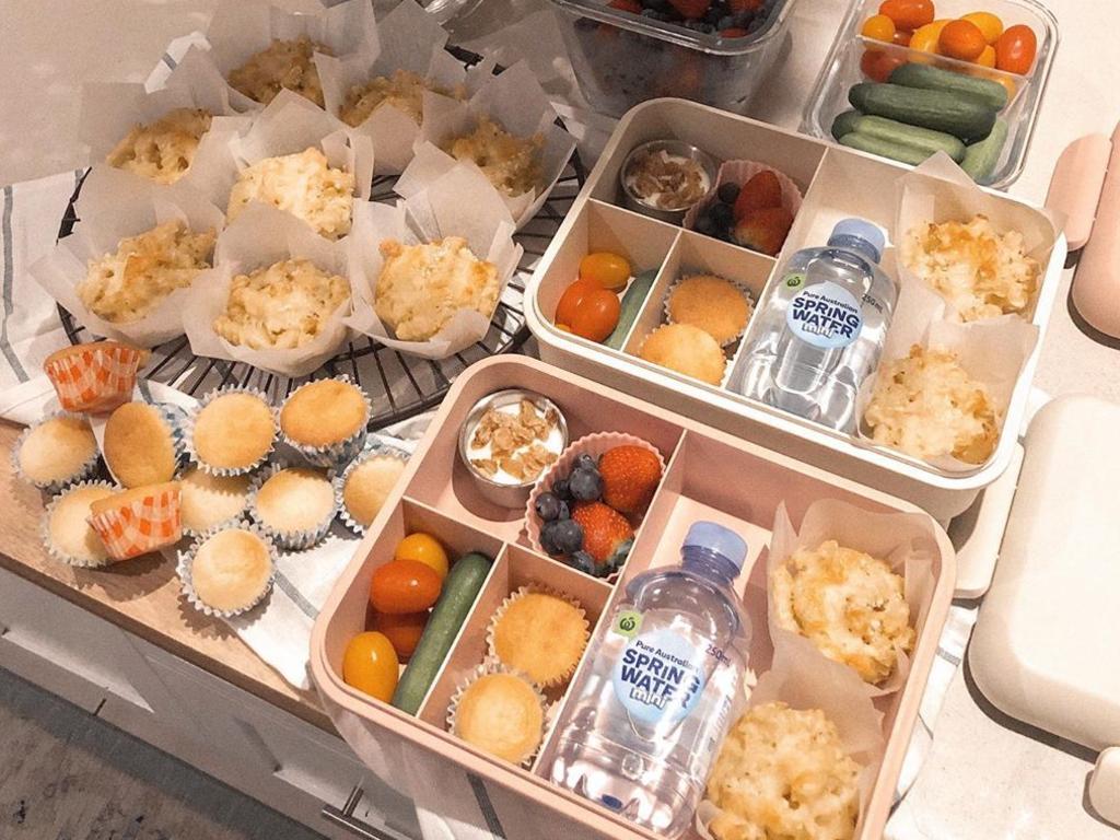 Amira organises everything from school lunch boxes to pantry cupboards. Picture: Instagram