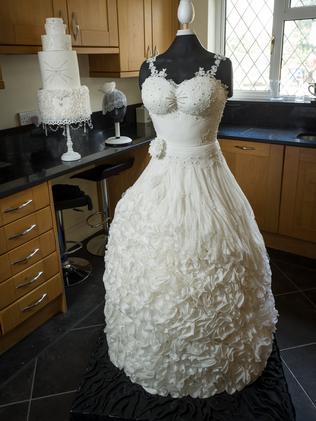 Amazing edible wedding dress is made completely of cake news