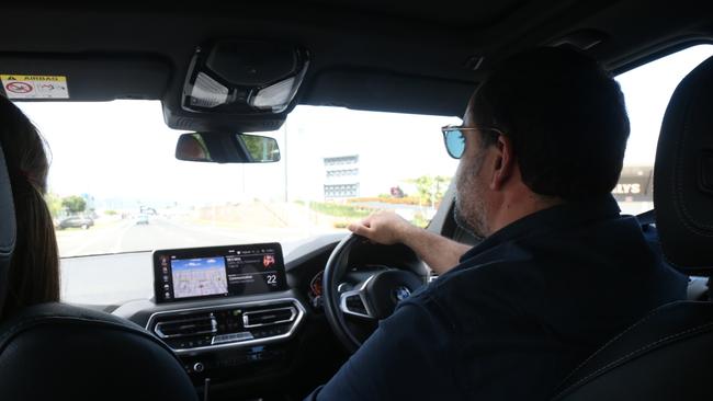 Plain clothes senior constable Clarry Describes drives an unmarked Queensland Police Service vehicle during the latest Task Force Guardian deployment to Cairns. Picture; Peter Carruthers