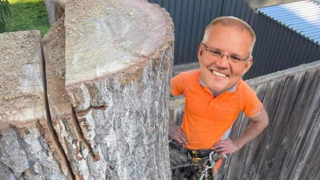 Scott Morrison has been cracking jokes on Facebook about the secret jobs saga.