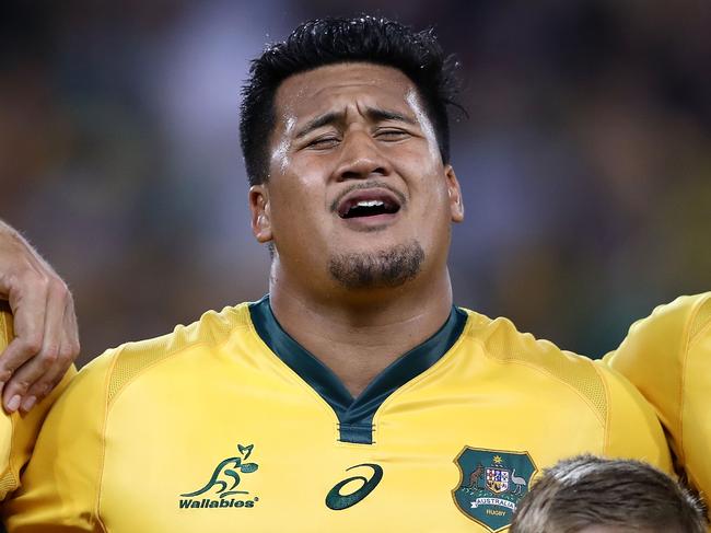 Hooker Brandon Paenga-Amosa soared all the way to the Wallabies. Picture: Getty Images