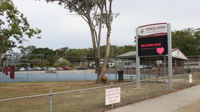 Students from years two to 10 will return to Gladstone State Schools, including Toolola High School on Monday.
