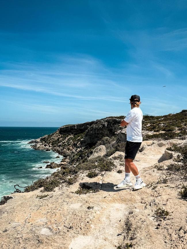 Bottas in Kangaroo Island. Picture: Instagram